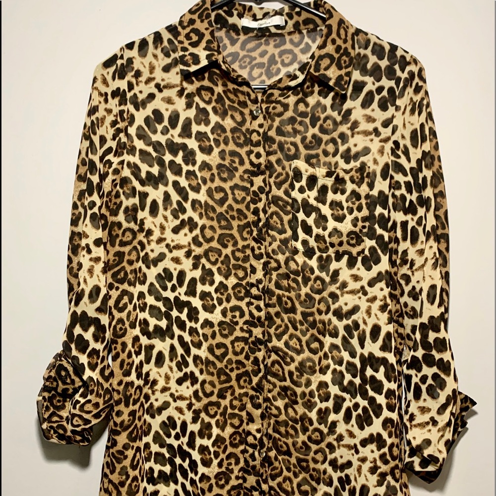 Cheetah Print blouse